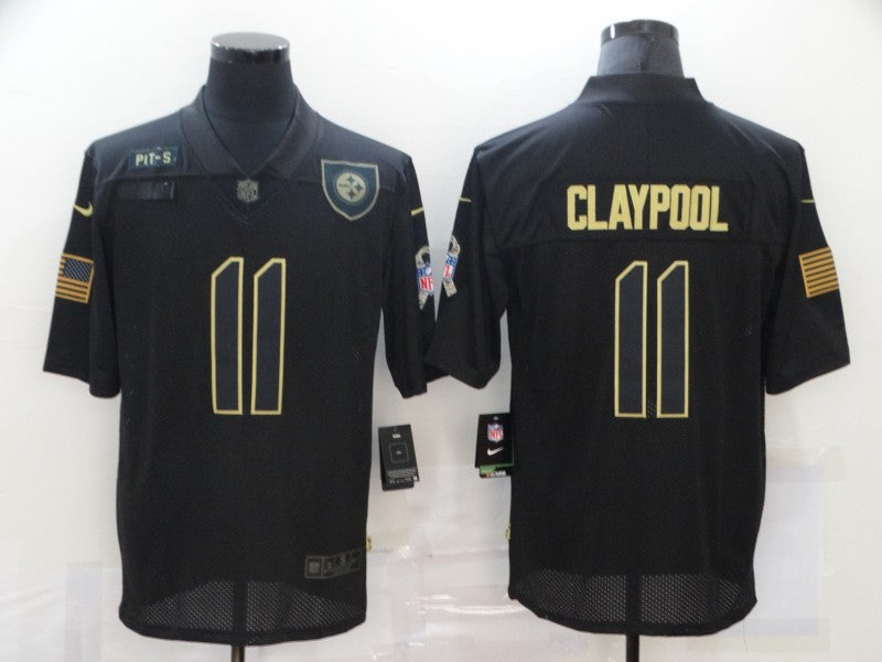 Chase Claypool Pittsburgh Steelers black Salute To Service jersey