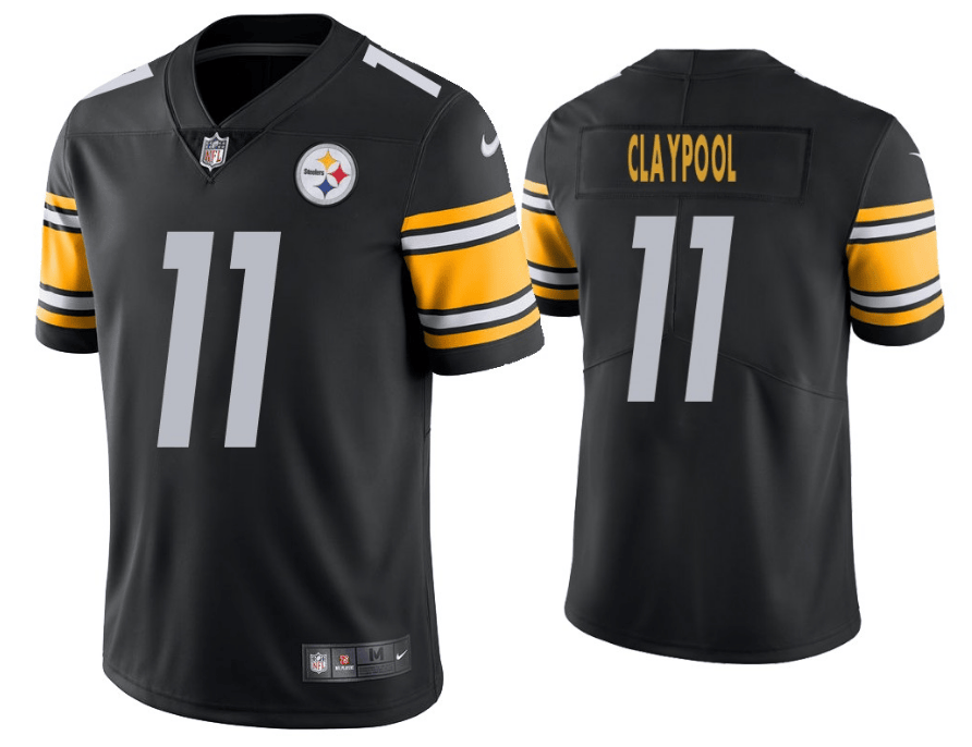 Chase Claypool Pittsburgh Steelers black Vapor jersey