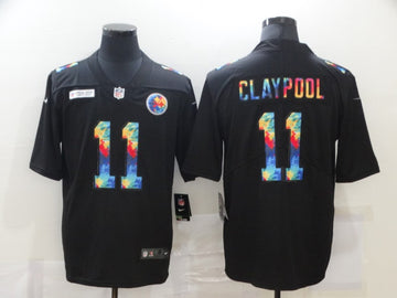 Chase Claypool Multi-Color Pittsburgh Steelers black Vapor jersey