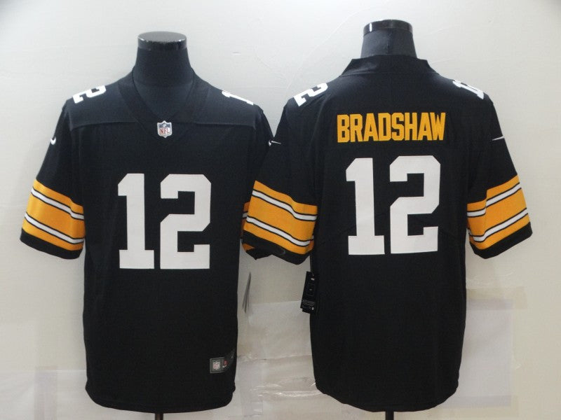 Terry Bradshaw Pittsburgh Steelers black Vapor jersey
