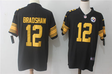 Terry Bradshaw Pittsburgh Steelers black Limited jersey