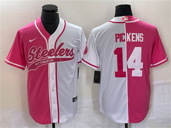 George Pickens Pittsburgh Steelers white Split jersey