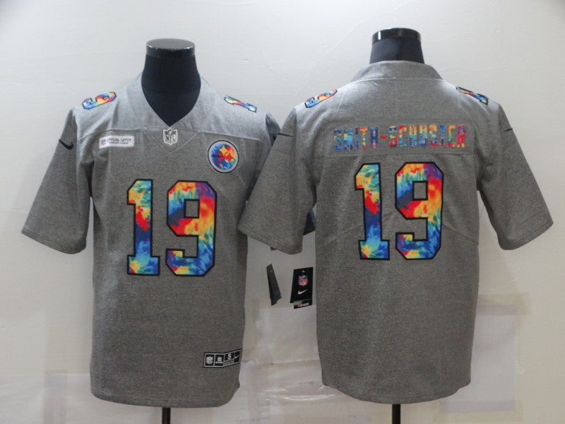 JuJu Smith-Schuster Pittsburgh Steelers grey Limited jersey