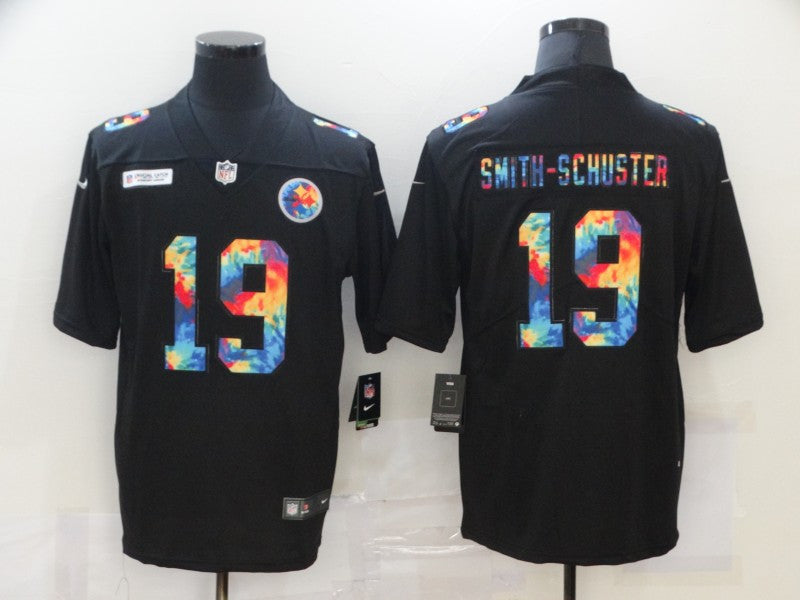 JuJu Smith-Schuster Multi-Color Pittsburgh Steelers black Vapor jersey