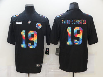 JuJu Smith-Schuster Multi-Color Pittsburgh Steelers black Vapor jersey