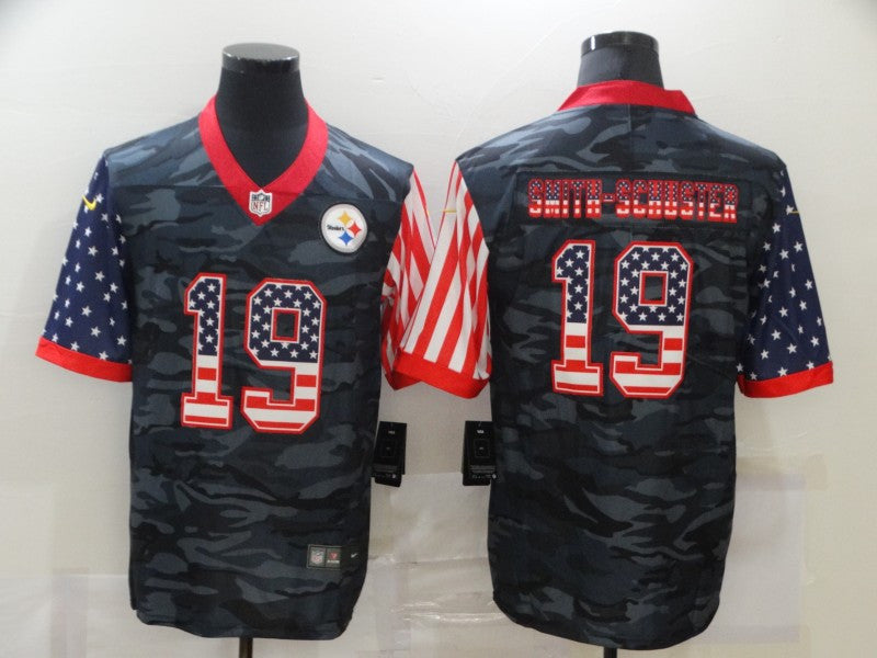 JuJu Smith-Schuster USA Pittsburgh Steelers camo Salute To Service jersey