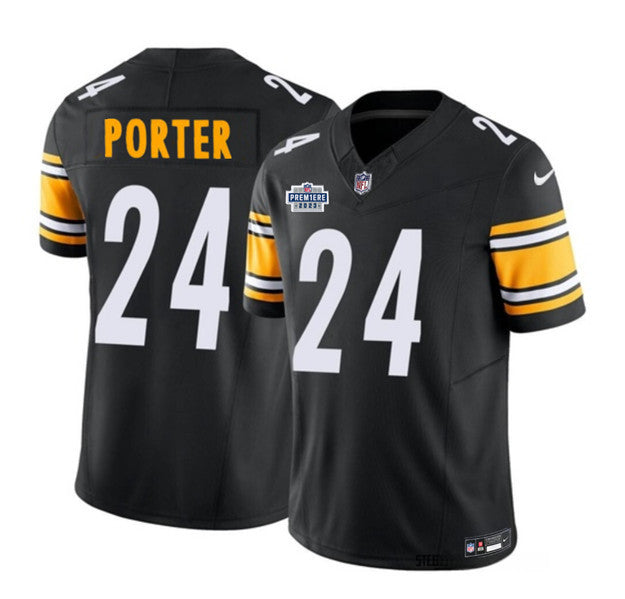 Joey Porter Jr Pittsburgh Steelers black Vapor jersey