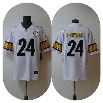 Joey Porter Jr Pittsburgh Steelers white Vapor jersey