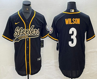 Russell Wilson Pittsburgh Steelers black jersey