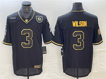 Russell Wilson Pittsburgh Steelers black Salute To Service jersey