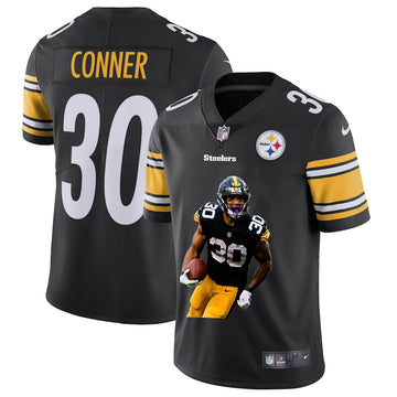 James Conner Pittsburgh Steelers black Vapor jersey