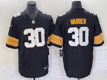 Jaylen Warren Pittsburgh Steelers black FUSE jersey