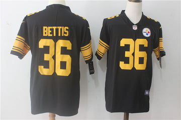 Jerome Bettis Pittsburgh Steelers black Limited jersey
