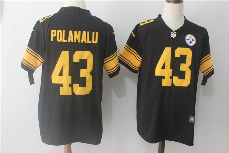 Troy Polamalu Pittsburgh Steelers black Limited jersey