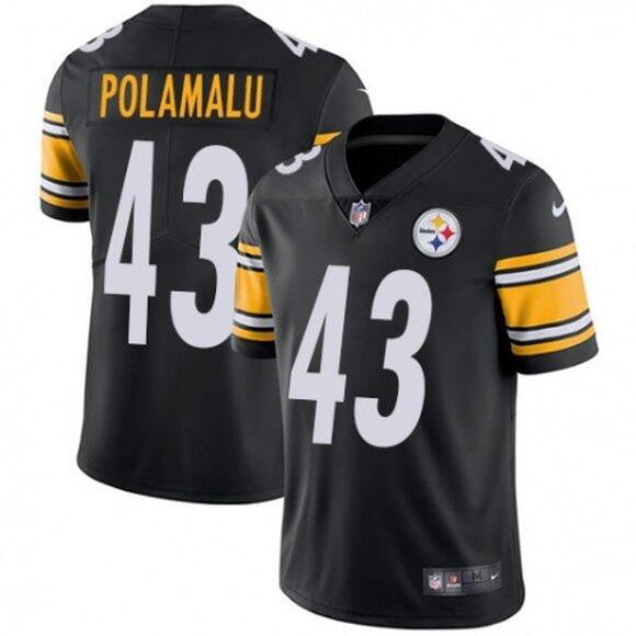 Troy Polamalu Pittsburgh Steelers black Vapor jersey