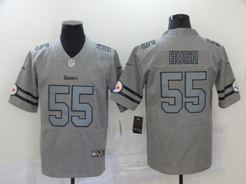 Devin Bush Pittsburgh Steelers gray Vapor jersey