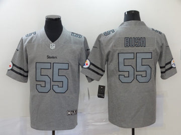 Devin Bush Pittsburgh Steelers gray Vapor jersey