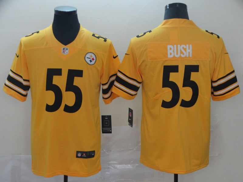 Devin Bush Pittsburgh Steelers gold Inverted Legend jersey