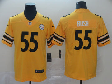 Devin Bush Pittsburgh Steelers gold Inverted Legend jersey