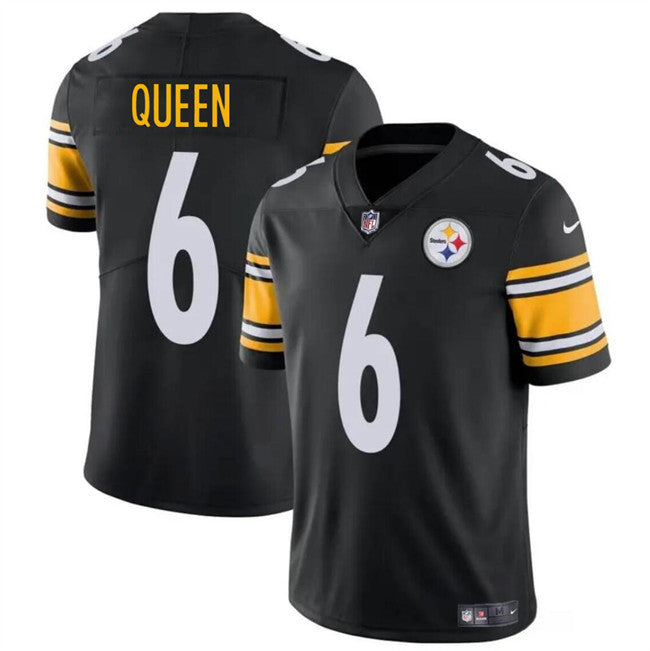 Patrick Queen Pittsburgh Steelers black Vapor jersey