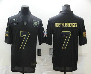 Ben Roethlisberger Pittsburgh Steelers black Salute To Service jersey
