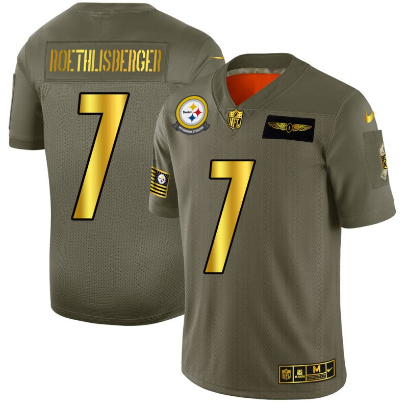 Pittsburgh Steelers olive Salute To Service jersey