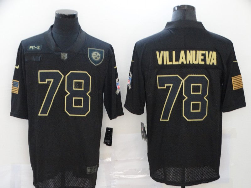 Alejandro Villanueva Pittsburgh Steelers black jersey