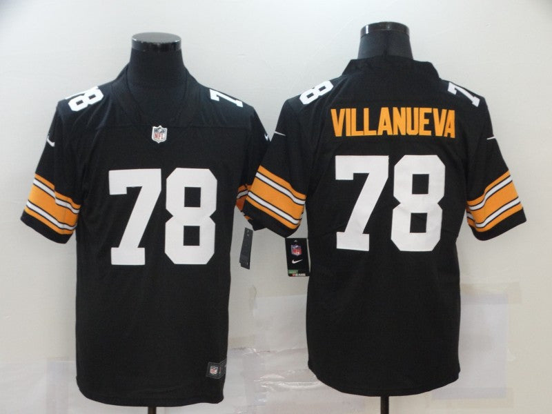 Alejandro Villanueva Pittsburgh Steelers black Vapor jersey