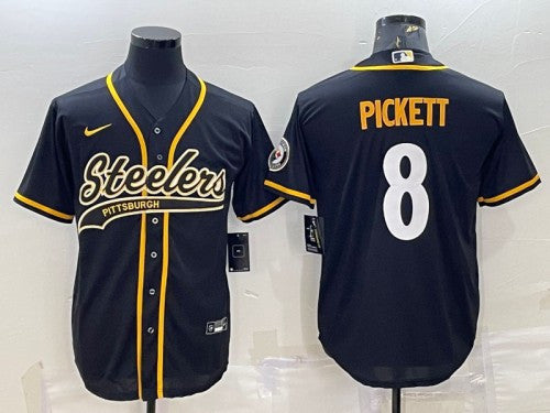 Kenny Pickett Pittsburgh Steelers black jersey