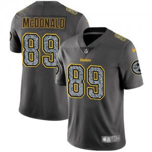 Vance McDonald Pittsburgh Steelers gray Vapor jersey