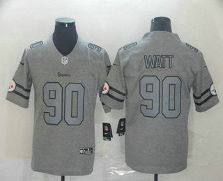 T. J. Watt Pittsburgh Steelers gray Vapor jersey