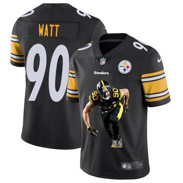 T. J. Watt Pittsburgh Steelers black Vapor jersey