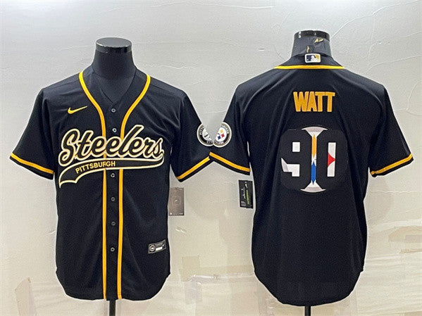 T. J. Watt Pittsburgh Steelers black jersey
