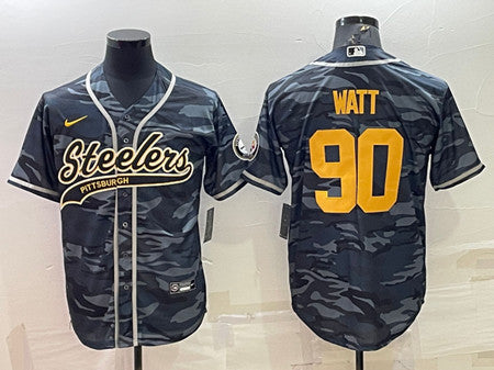 T. J. Watt Pittsburgh Steelers gray Camo jersey