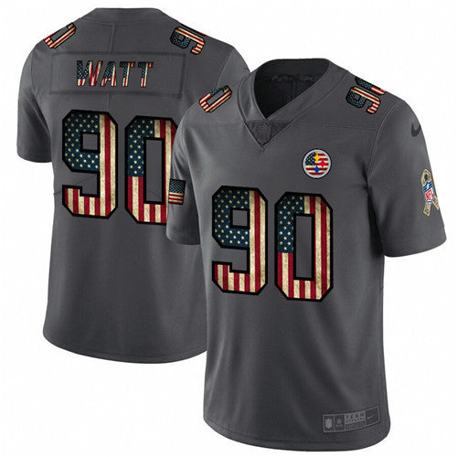 T. J. Watt Pittsburgh Steelers grey Salute To Service jersey