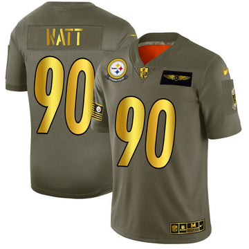 Pittsburgh Steelers olive Salute To Service jersey