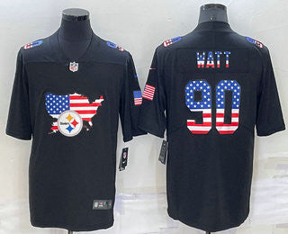 TJ Watt Pittsburgh Steelers black Color Rush jersey