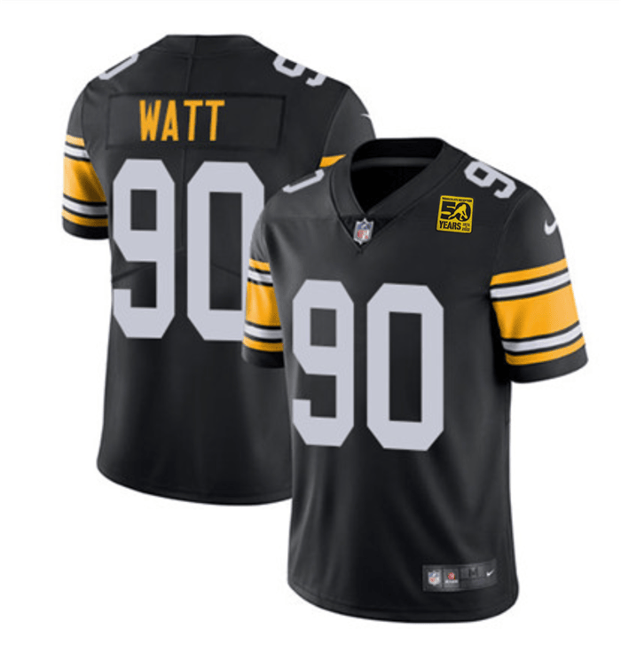 T.J. Watt Pittsburgh Steelers black Vapor jersey