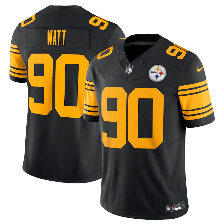 T.J. Watt Pittsburgh Steelers black Color Rush jersey