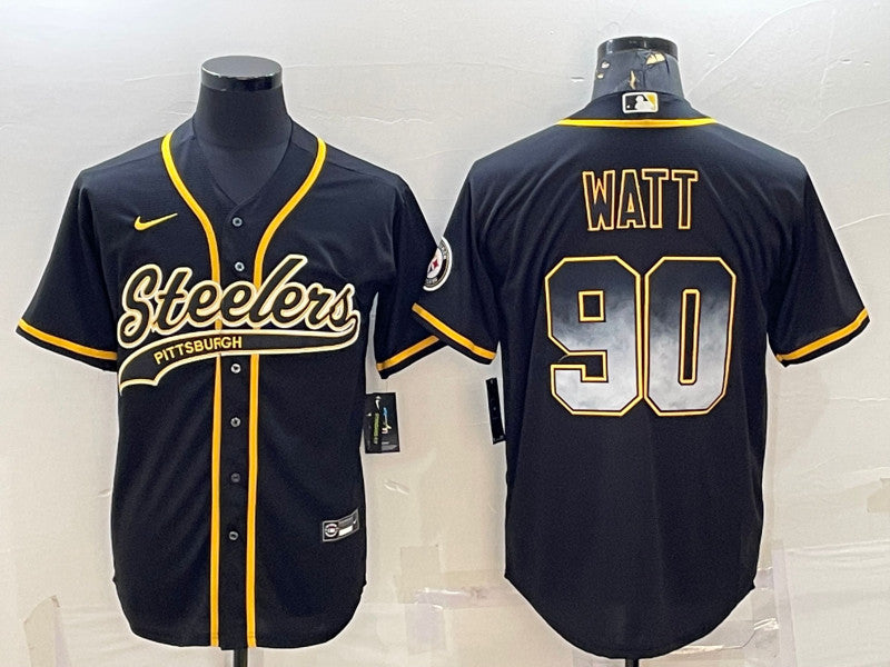 T.J. Watt Pittsburgh Steelers black jersey