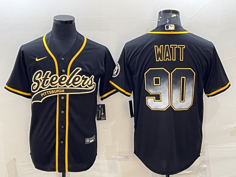 TJ Watt Pittsburgh Steelers black jersey