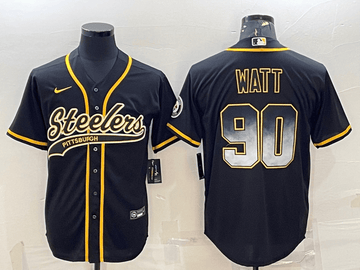 TJ Watt Pittsburgh Steelers black jersey