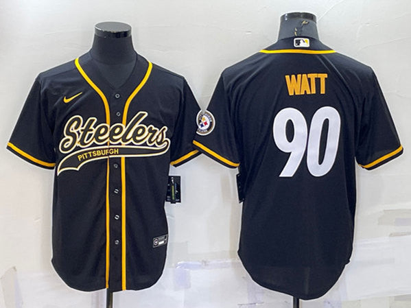 T.J. Watt Pittsburgh Steelers black jersey