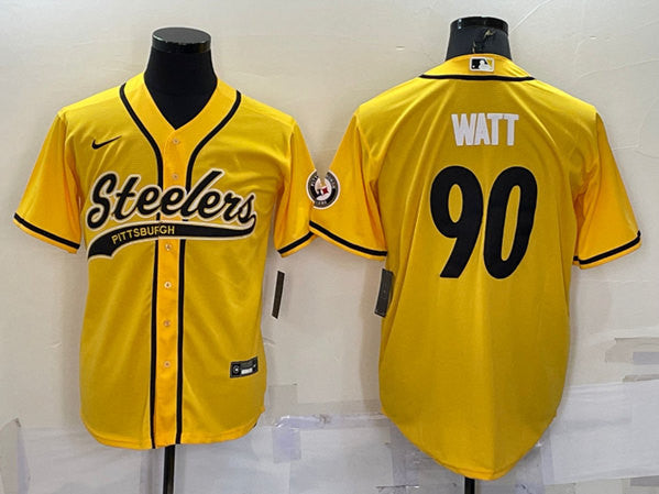 T.J. Watt Pittsburgh Steelers gold jersey