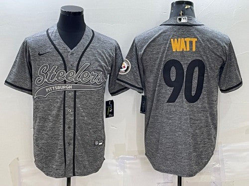 T.J. Watt Pittsburgh Steelers gray jersey