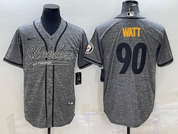T.J. Watt Pittsburgh Steelers gray jersey