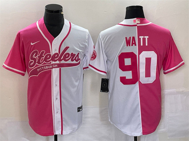 T.J. Watt Pittsburgh Steelers white Split jersey