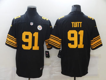 Stephon Tuitt Pittsburgh Steelers black Color Rush jersey