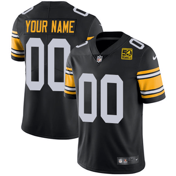 Custom Pittsburgh Steelers black Vapor jersey