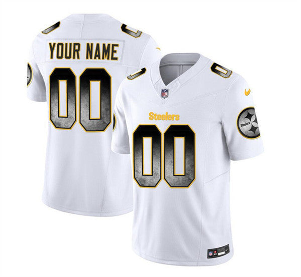 Custom Pittsburgh Steelers white Untouchable jersey